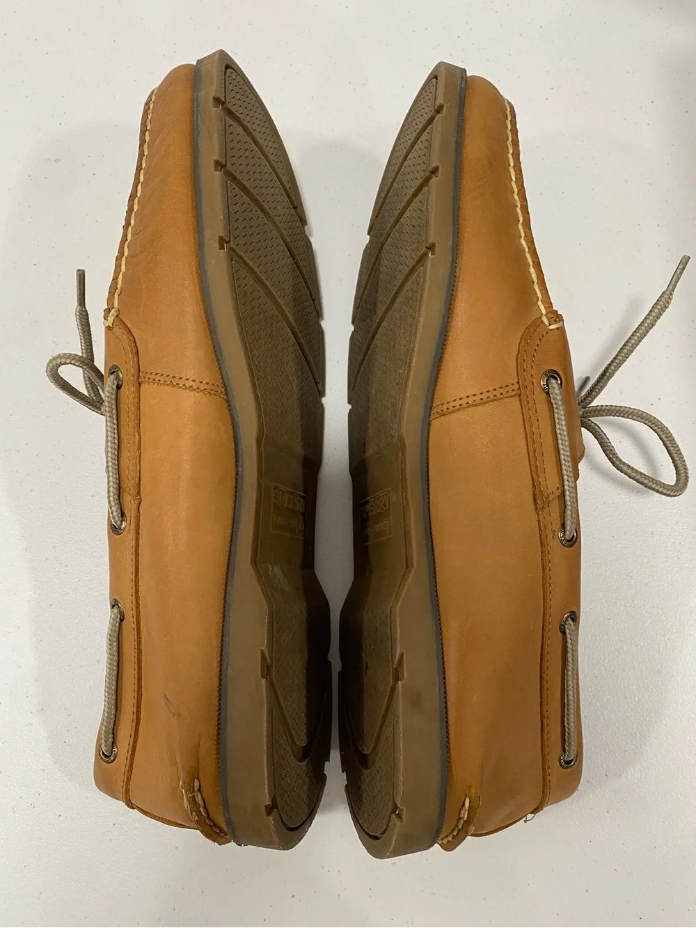 Sperry Top‑Sider Men’s Leather Boat Shoes Tan Size 14 A/O Classic